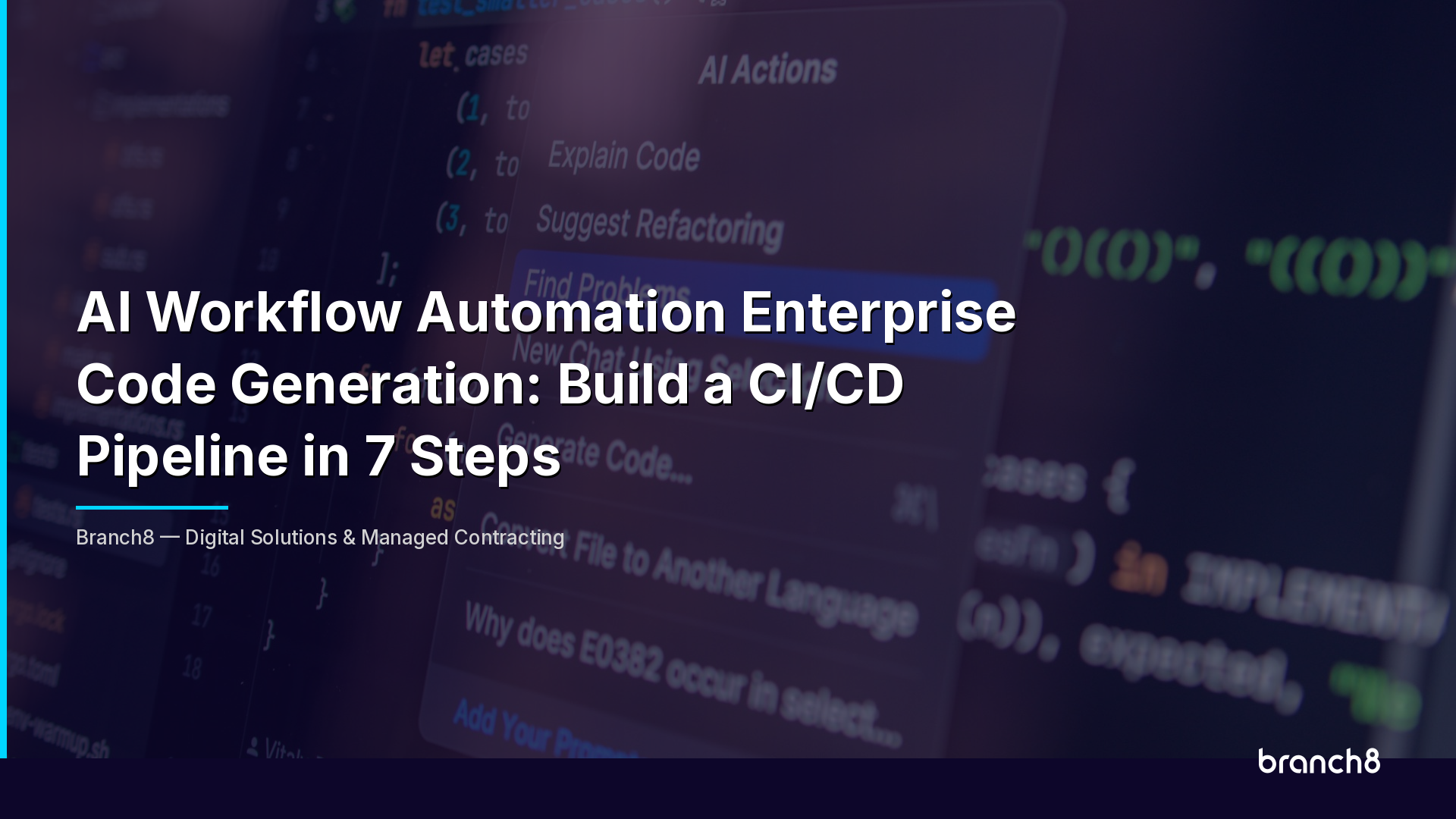 AI Workflow Automation Enterprise Code Generation Tutorial | Branch8